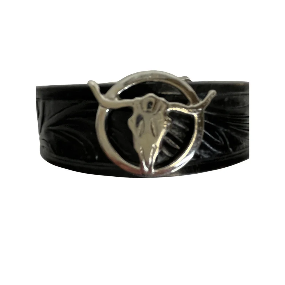 Justin Belt Black Children’s Leather